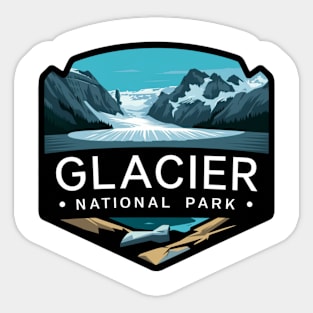 National Park Glacier Sticker
